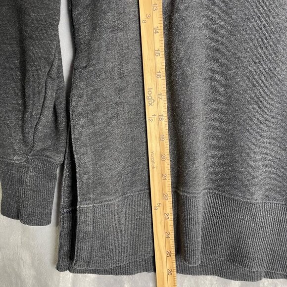 Aerie Hoodie Charcoal‎ Black Womens XS Oversized Relaxed Lounge Boho AE - Picture 7 of 8